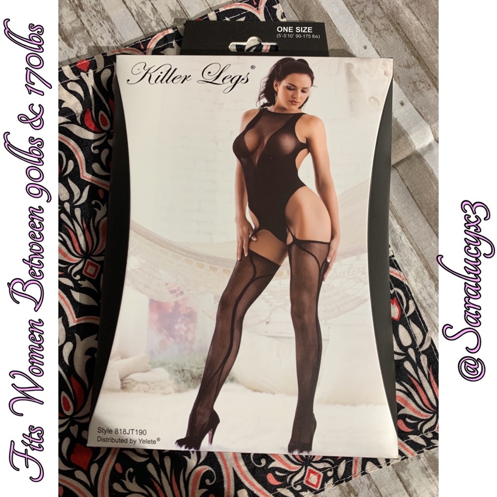 4/$15 Bodystocking Lingerie Garters Thigh Highs